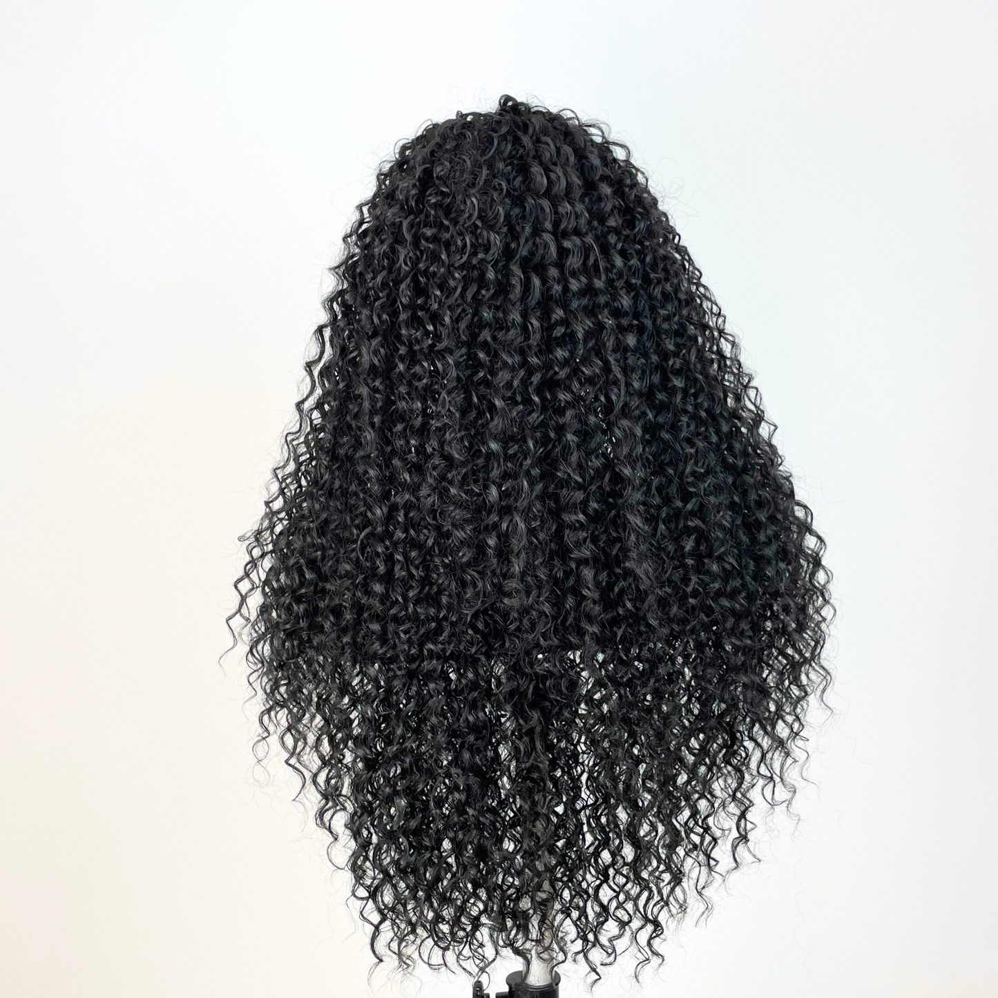 S3 - Peluca seminatural rizado con frontal 13x4 transparente