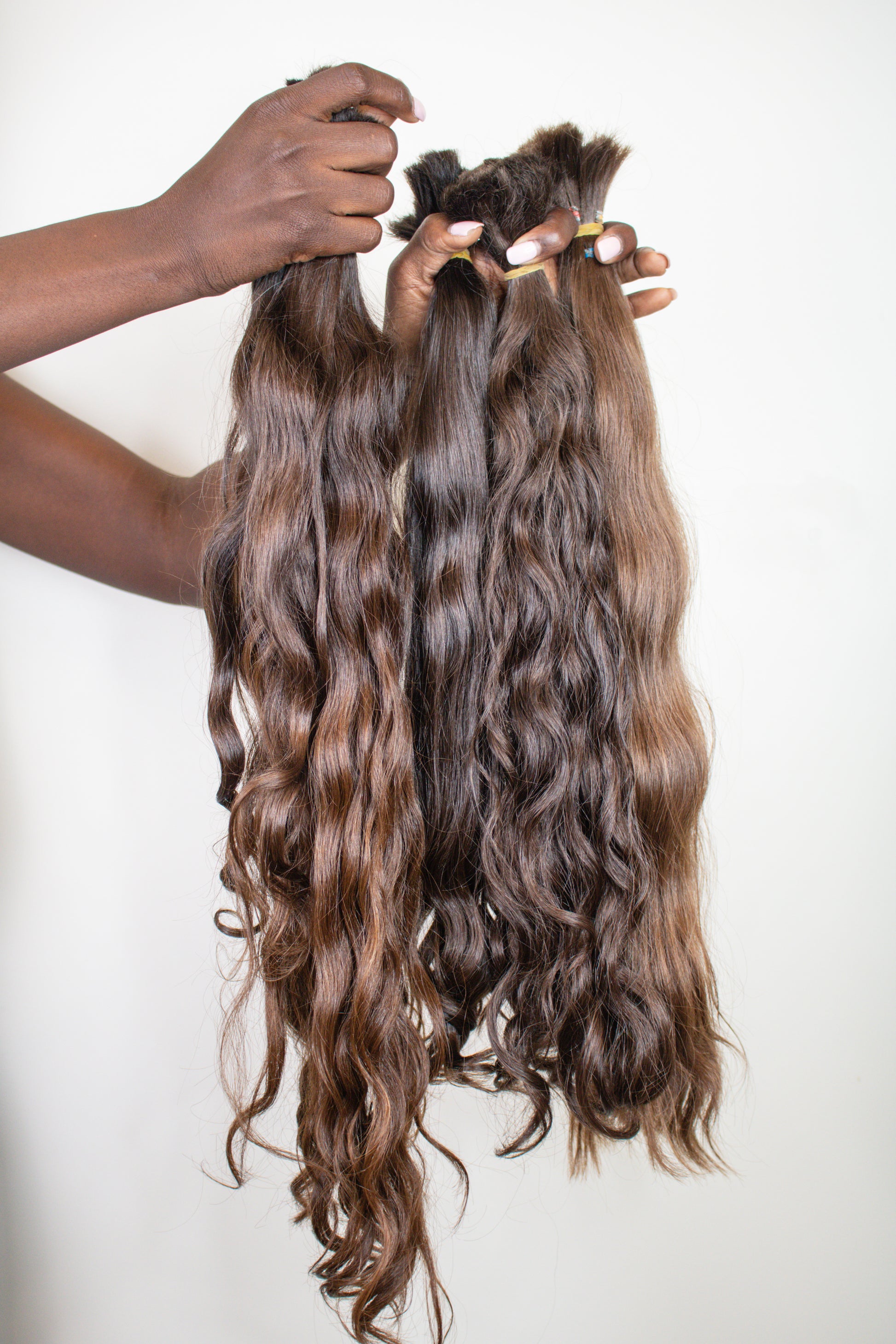 Coletas de cabello europeo