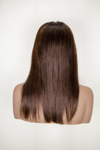 Peluca chocolate alta calidad