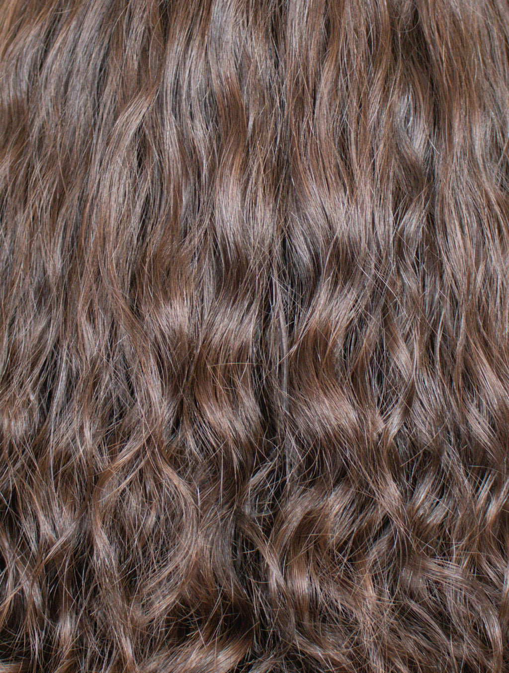 Peluca  castaña onda natural 