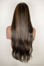 Peluca chocolate extra larga