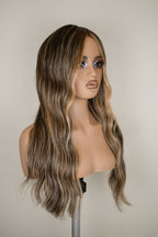 Peluca fibras luz dorada