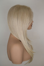 Peluca rubia sintetica fibras