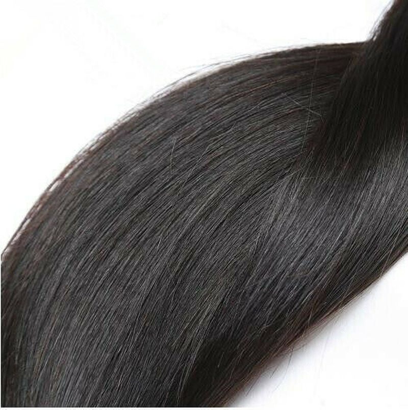 Extensiones de pelo 100% natural, decolora, plancha, tinte Remy y cutículas alineadas 200g corto y largo para Bob