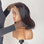Peluca de Pelo Natural 100% pelo, frontal HD,